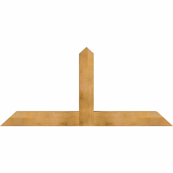 Ekena Millwork Portland Rough Sawn Timber Gable Bracket, Western Red Cedar, 72"W x 33"H x 6"D x 6"F, 11/12 Pitch GBW072X33X0606POR00RWR - main